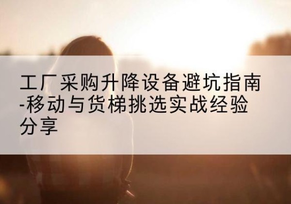 红旗移动式升降机怎么选-工厂采购升降设备避坑指南-移动与货梯挑选实战经验分享
